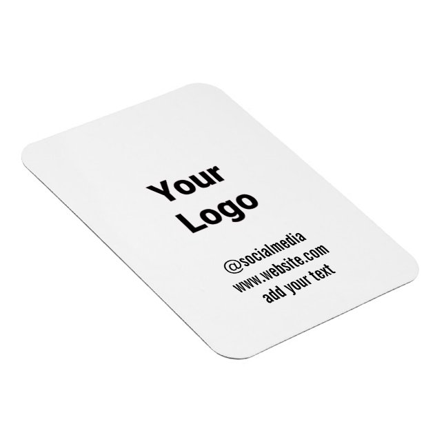 simple minimal custom watercolor add logo website  magnet (Right Side)