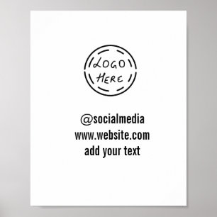 simple minimal custom watercolor add logo website  poster