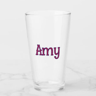 simple minimal customised name monogram classic    glass