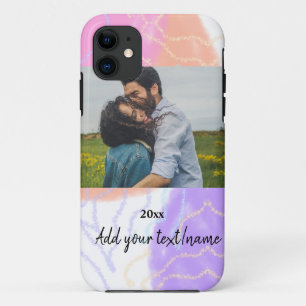 simple minimal customised name monogram couple th Case-Mate iPhone case
