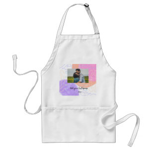 simple minimal customised name monogram couple th standard apron