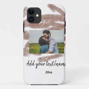 simple minimal customized name monogram text throw Case-Mate iPhone case