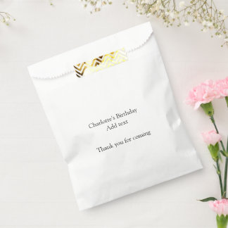 Simple minimal cute baby kids Add QR birthday Favour Bags