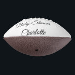 SIMPLE MINIMAL.CUTIE ADD NAME BABY baby shower Thr Football<br><div class="desc">Design</div>