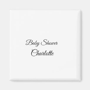 SIMPLE MINIMAL.CUTIE ADD NAME BABY baby shower Thr Magnet