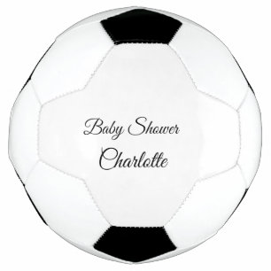 SIMPLE MINIMAL.CUTIE ADD NAME BABY baby shower Thr Soccer Ball