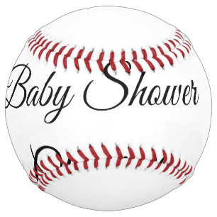 SIMPLE MINIMAL.CUTIE ADD NAME BABY baby shower Thr Softball