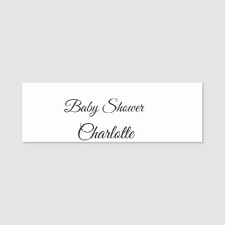 SIMPLE MINIMAL.CUTIE ADD NAME BABY baby shower Thr Tag