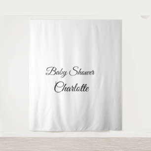 SIMPLE MINIMAL.CUTIE ADD NAME BABY baby shower Thr Tapestry
