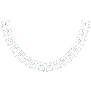 SIMPLE MINIMAL.CUTIE ADD NAME BABY happy birthday  Bunting