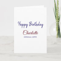 SIMPLE MINIMAL.CUTIE ADD NAME BABY happy birthday 