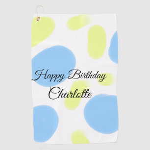 SIMPLE MINIMAL.CUTIE ADD NAME BABY happy birthday Golf Towel