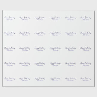 SIMPLE MINIMAL.CUTIE ADD NAME BABY happy birthday  Wrapping Paper