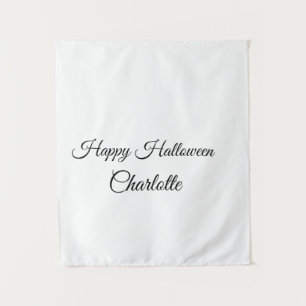 SIMPLE MINIMAL.CUTIE ADD NAME BABY happy Halloween Tapestry