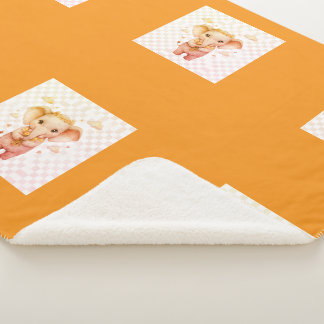 simple minimal design your logo fleece blanket