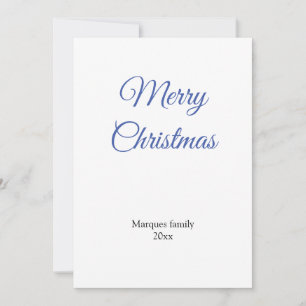Simple minimal elegant add your text christmas car