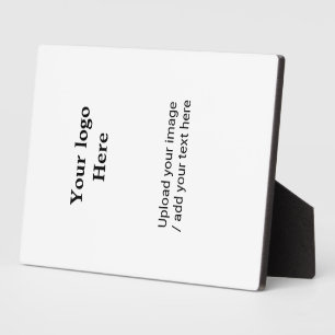 Simple minimal elegant add your text logo picture plaque