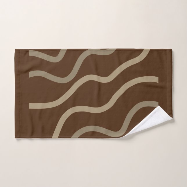 Simple minimal elegant custom circle photo collage hand towel (Hand Towel)