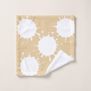 Simple minimal elegant custom circle photo collage wash cloth