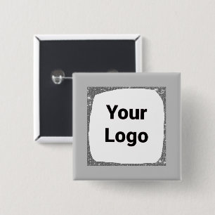 Simple minimal elegant custom logo here company  b 15 cm square badge