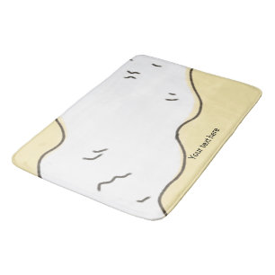 Simple minimal elegant custom logo here company  b bath mat