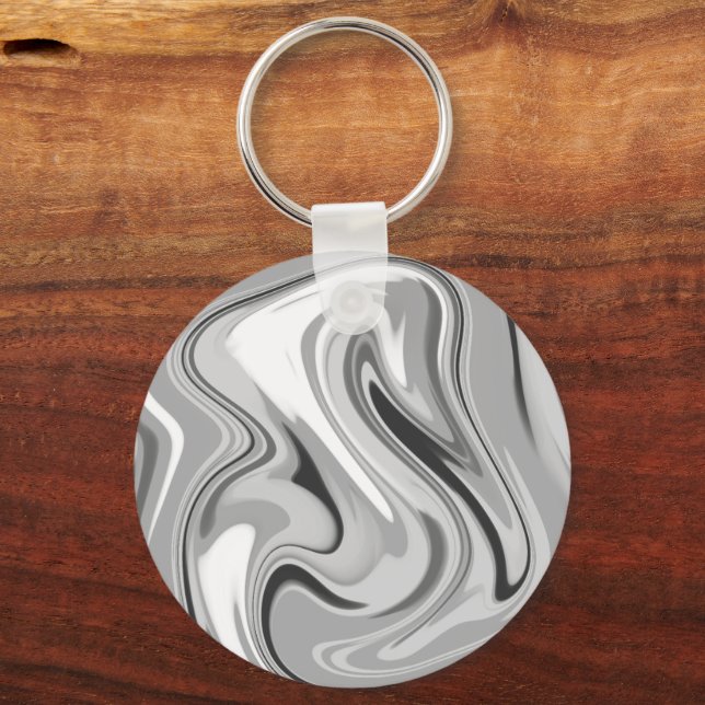 Simple minimal elegant custom logo here company  b key ring (Front)