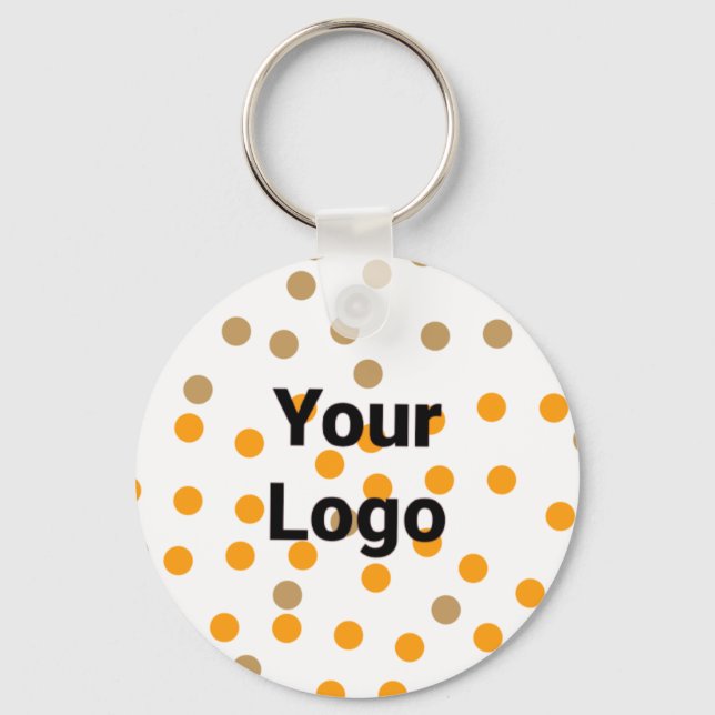 Simple minimal elegant custom logo here company  b key ring (Front)