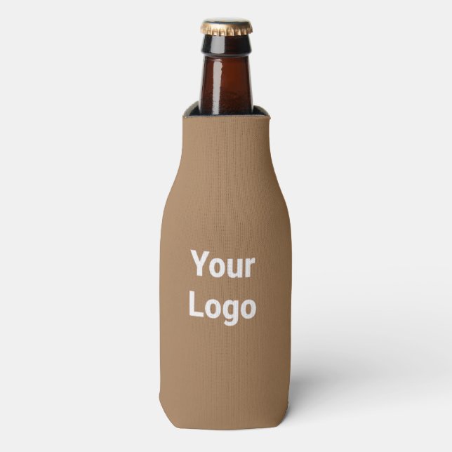 Simple minimal elegant custom logo here company  c bottle cooler (Bottle Front)