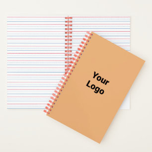 Simple minimal elegant custom logo here company cl notebook