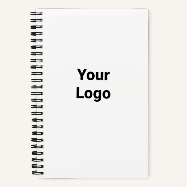Simple minimal elegant custom logo here company cl notebook (Front)