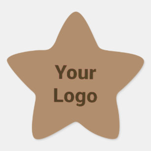 Simple minimal elegant custom logo here company cl star sticker