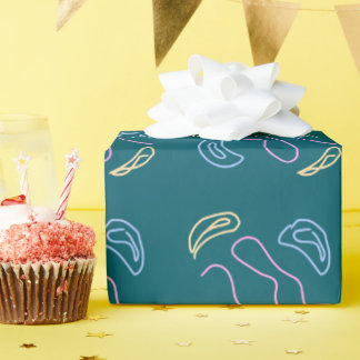 Simple minimal elegant custom logo here company cl wrapping paper
