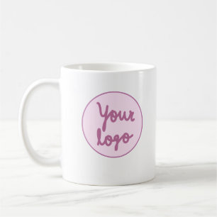 Simple minimal elegant custom logo here company coffee mug