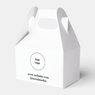 Simple minimal elegant custom logo here company  favour box