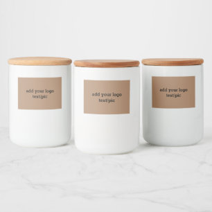 Simple minimal elegant custom logo here company food label