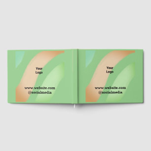 Simple minimal elegant custom logo here company  g guest book