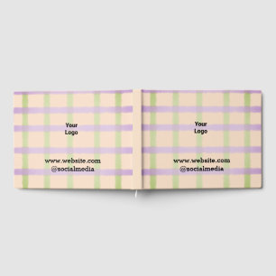 Simple minimal elegant custom logo here company  g guest book