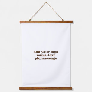 Simple minimal elegant custom logo here company  g hanging tapestry