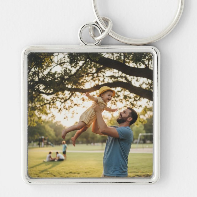 Simple minimal elegant custom logo here company  g key ring (Front)