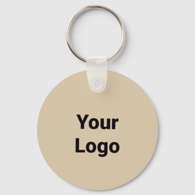 Simple minimal elegant custom logo here company  g key ring (Front)