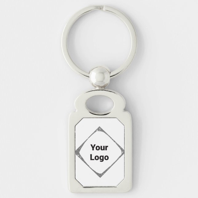 Simple minimal elegant custom logo here company  g key ring (Front)