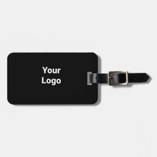 Simple minimal elegant custom logo here company  g luggage tag