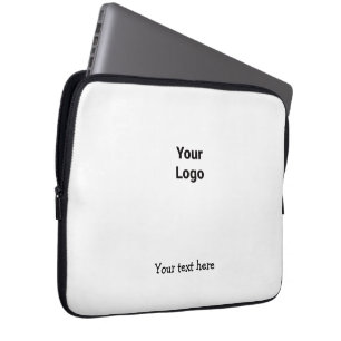 Simple minimal elegant custom logo here company laptop sleeve