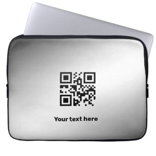 Simple minimal elegant custom logo here company laptop sleeve