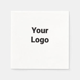 Simple minimal elegant custom logo here company    napkin