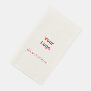 Simple minimal elegant custom logo here company    napkin