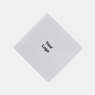Simple minimal elegant custom logo here company napkin