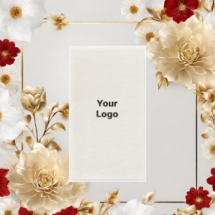 Simple minimal elegant custom logo here company napkin