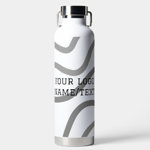 Simple minimal elegant custom logo here company ph water bottle