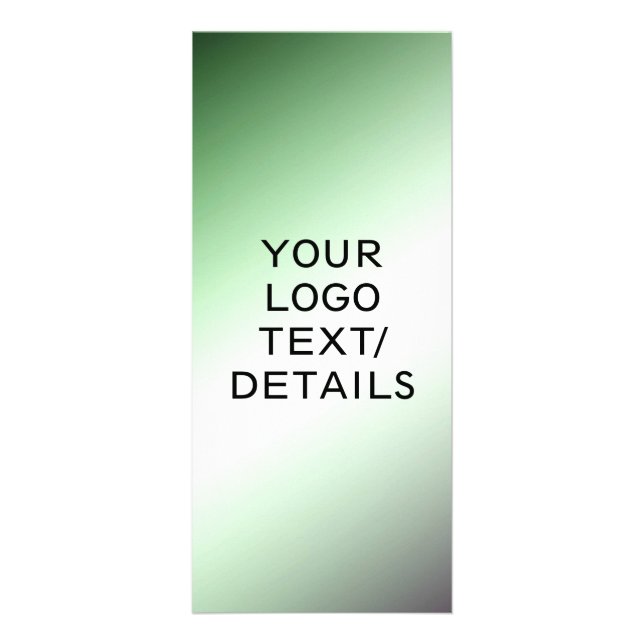 Simple minimal elegant custom logo here company   rack card (Front)